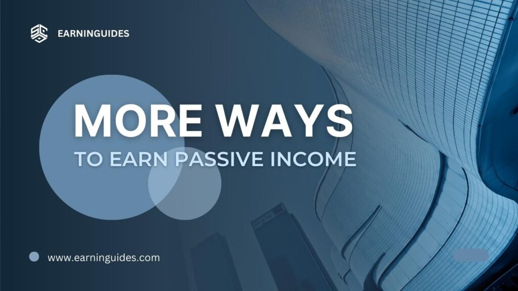 Other income sources for financial freedom.