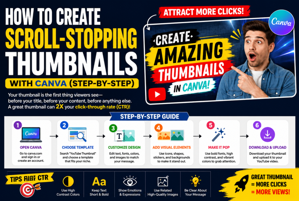 Canva Thumbnail Design