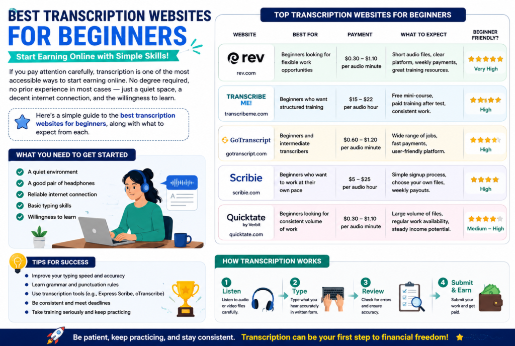 Transcription jobs 